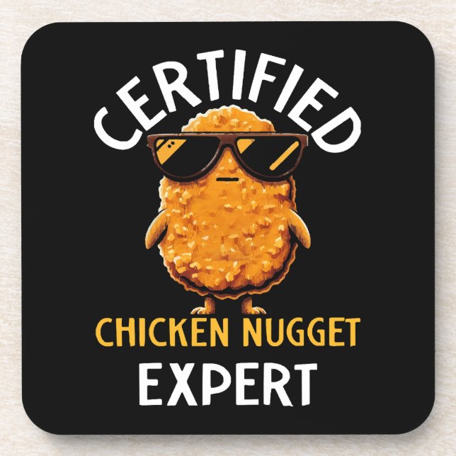  Certified Chicken Nugget Expert Coaster (Front)