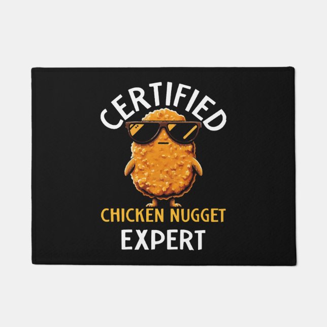  Certified Chicken Nugget Expert Doormat (Front)