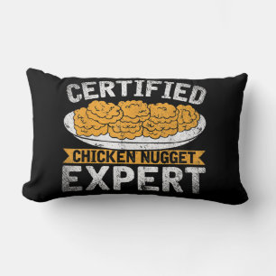 Certified Chicken Nugget Expert Funny Chicken Lumbar Pillow