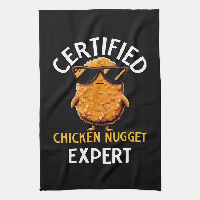  Certified Chicken Nugget Expert Kitchen Towel (Vertical)