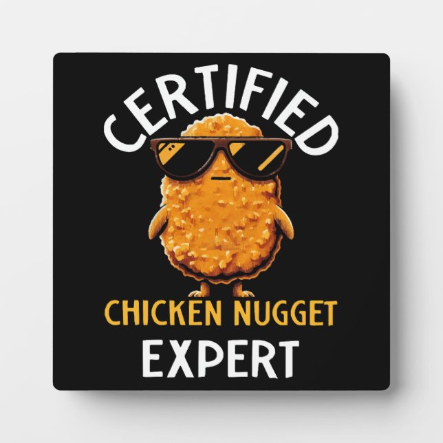  Certified Chicken Nugget Expert Plaque (Front)