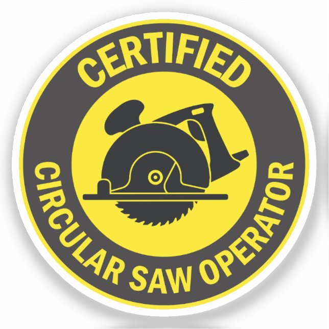 Certified Circular Saw Operator (Front)