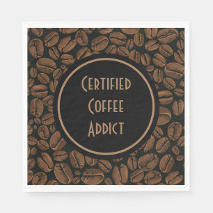 Certified Coffee Addict Napkin