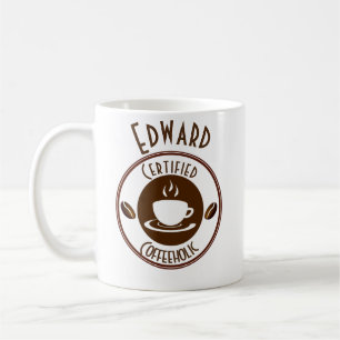 Certified CoffeeHolic Stamp  Coffee Mug