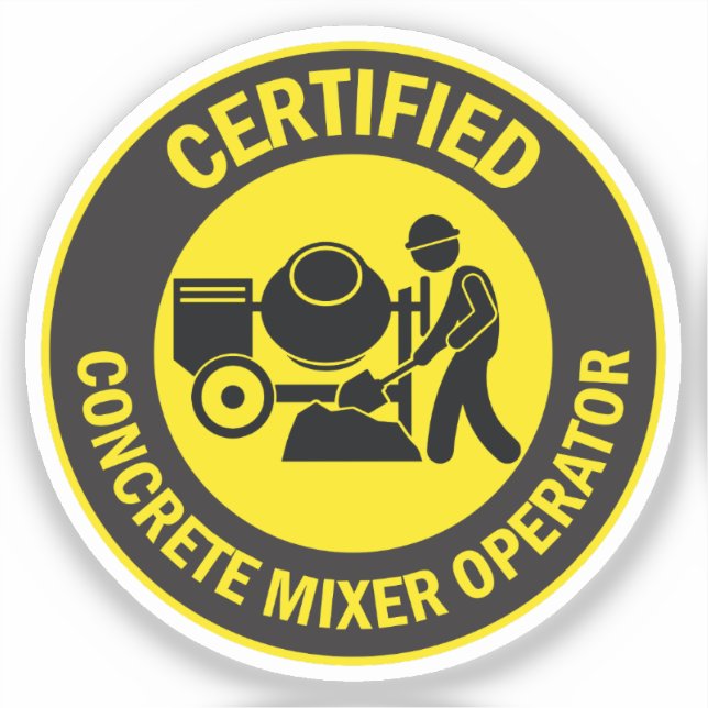 Certified Concrete Mixer Operator (Front)