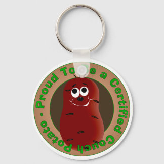 Certified Couch Potato Keychain
