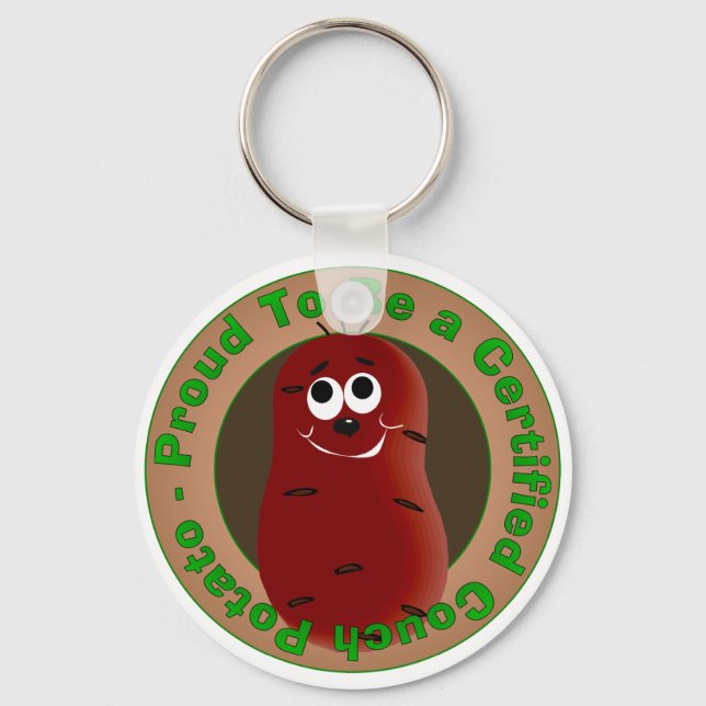 Certified Couch Potato Keychain (Front)