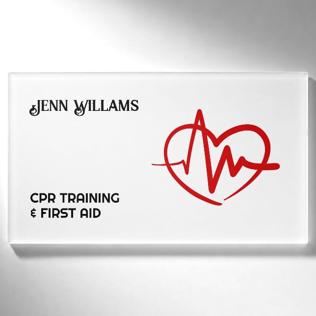 Certified CPR Instructor Custom Logo Name Tag (Front)