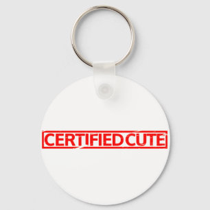 Certified Cute Stamp Keychain