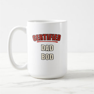 Certified Dad Bod Funny Dad Coffee Mug