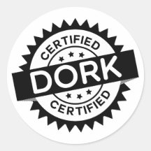 Certified Dork Sticker