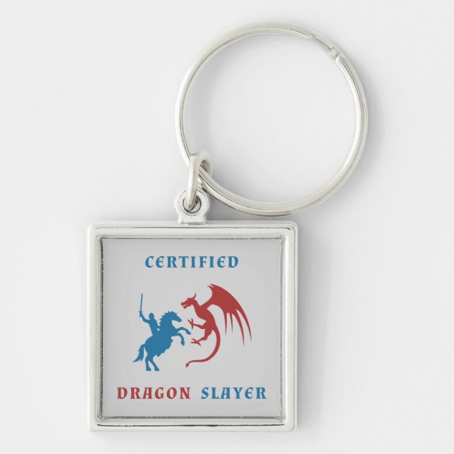 Certified Dragon Slayer Keychain (Front)