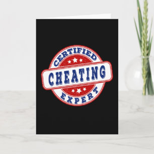 Certified expert cheating seal card