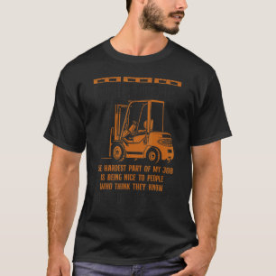 Certified Forklift Truck Operator Forklift Operato T-Shirt