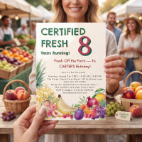 Certified Fresh 8 Years Running Farm Birthday