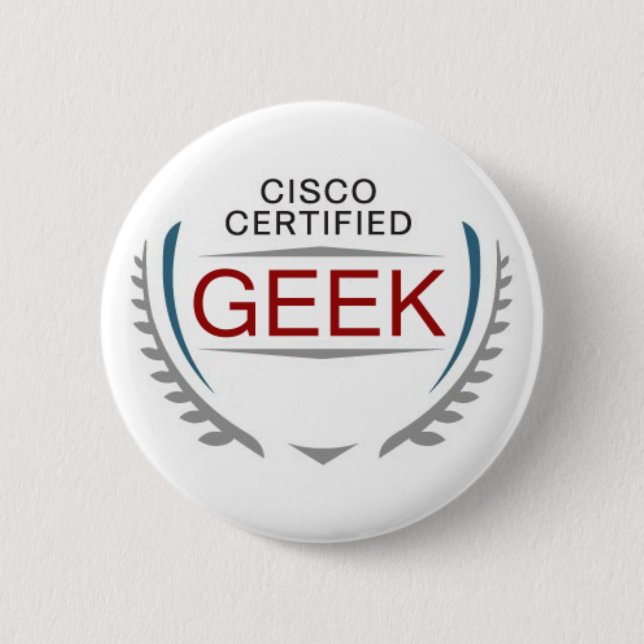 CERTIFIED GEEK 2 INCH ROUND BUTTON (Front)