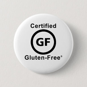 Certified Gluten Free Symbol 2 Inch Round Button