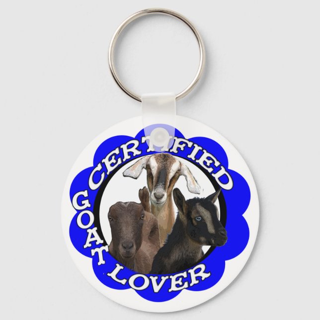 CERTIFIED GOAT LOVER! KEYCHAIN (Front)
