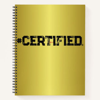 #CERTIFIED GOLD PLANNER  NOTEBOOK