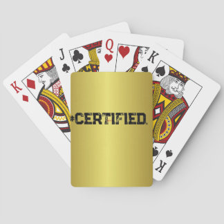 #CERTIFIED GOLD PLANNER  PLAYING CARDS