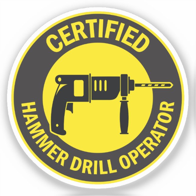 Certified Hammer Drill Operator (Front)