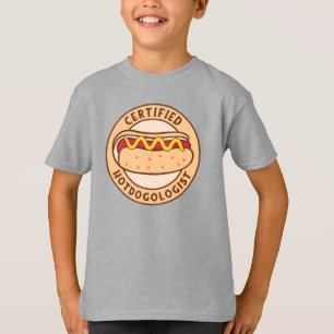 Certified Hotdogologist Funny Hot Dog Lover T-Shirt
