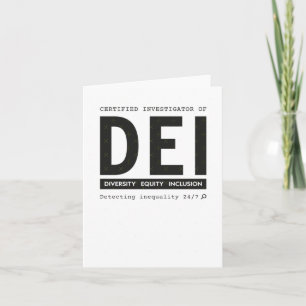 Certified Investigator Of Dei Diversity Equity Inc Card