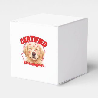 Certified Kiss Magnet - Funny Golden Retriever Dog Favor Box