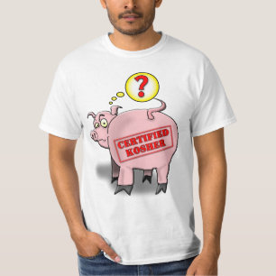 Certified Kosher Pig Cartoon T-Shirt
