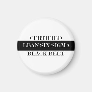 Certified Lean Black Belt Magnet