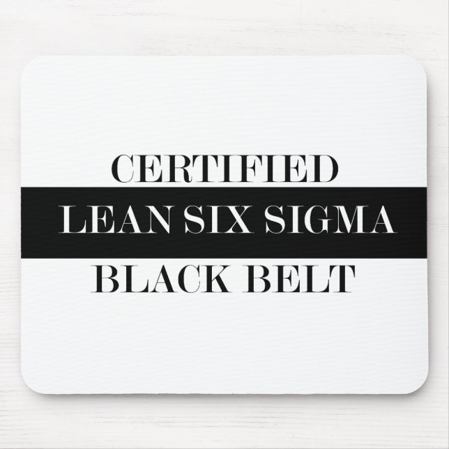 Certified Lean Six Sigma Mouse Pad (Front)