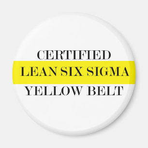 Certified Lean Six Sigma Yellow Belt Magnet