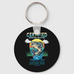 Certified Master Baiter Funny Fishing Keychain