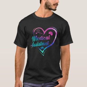 Certified Medical Assistant Watercolor Heart CMA T-Shirt