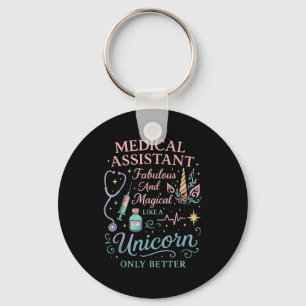 Certified Medical Istant Unicorn Cma Medical Istan Keychain