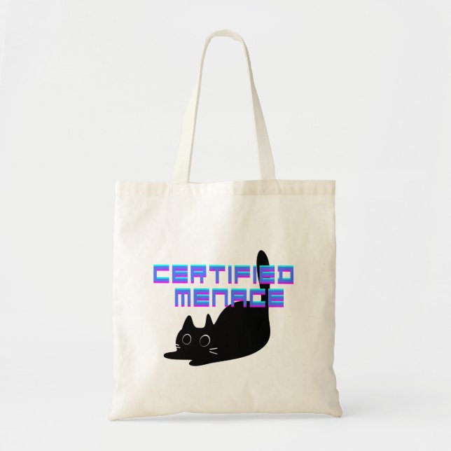 Certified Menace Purple Tote Bag (Front)