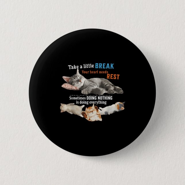 Certified Nap Expert Funny Lazy Cat Meme Cat Moms  2 Inch Round Button (Front)