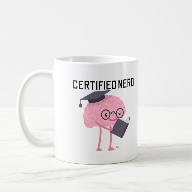 Certified Nerd Coffee Mug (Left)