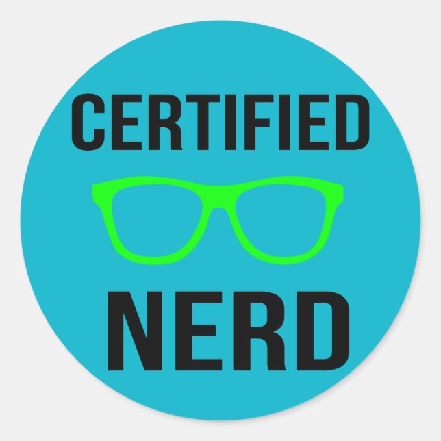 Certified Nerd Stickers (Front)