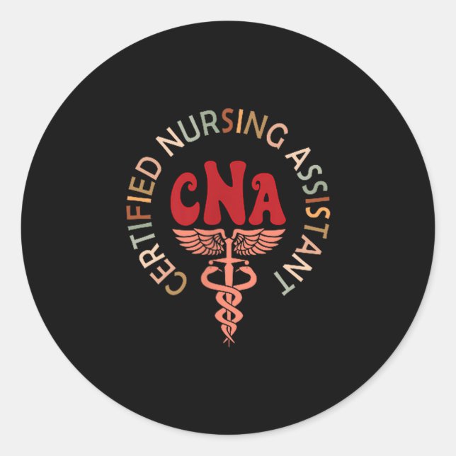 Certified Nurse Istant Certified Nursing Istant Cn Classic Round Sticker (Front)
