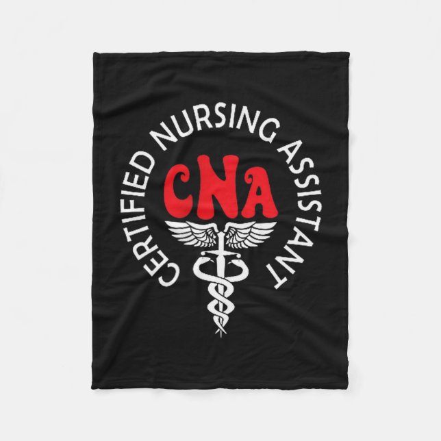 Certified Nurse Istant Certified Nursing Istant Cn Fleece Blanket (Front)