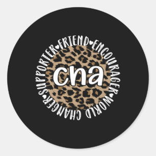 Certified Nursing Assistant Appreciation Cna Nurse Classic Round Sticker