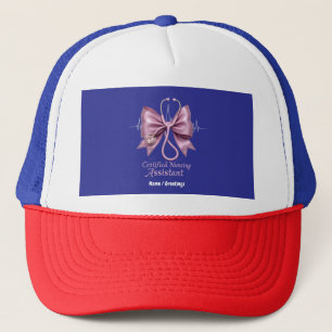 Certified Nursing Assistant CNA Coquette Bow  Trucker Hat