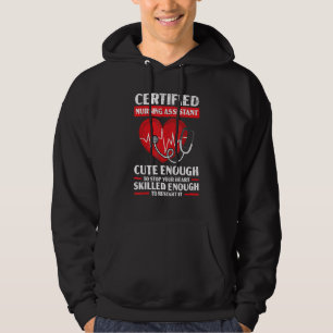 Certified Nursing Assistant Medical Worker Hospita Hoodie