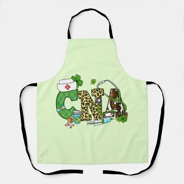 Certified Nursing Assistant St. Patrick's Apron (Front)
