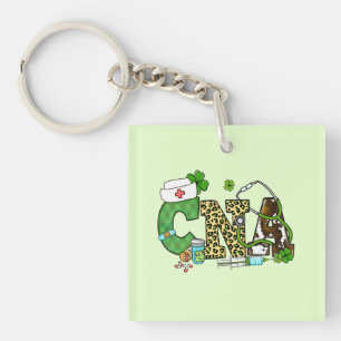 Certified Nursing Assistant St. Patrick's Keychain