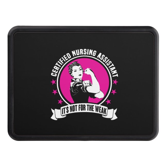 Certified Nursing Assistant Trailer Hitch Cover (Front)