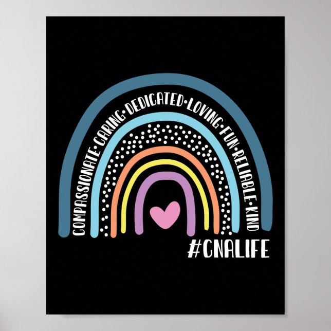 Certified Nursing Assistants Compassionate Caring Poster (Front)