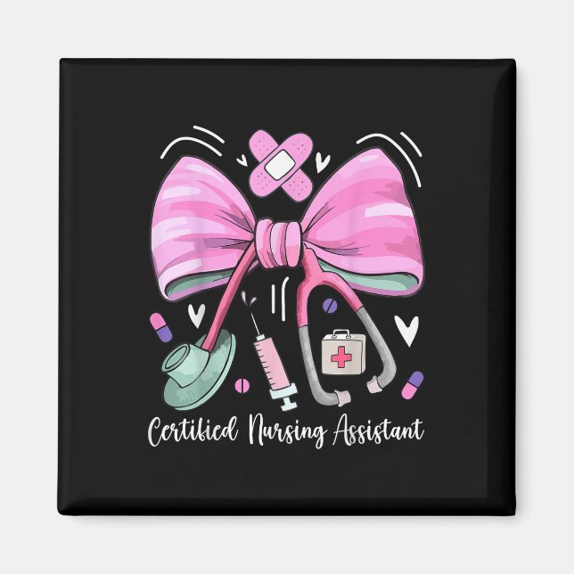 Certified Nursing Istant Cna Stethoscope Coquette  Magnet (Front)