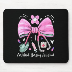Certified Nursing Istant Cna Stethoscope Coquette  Mouse Pad